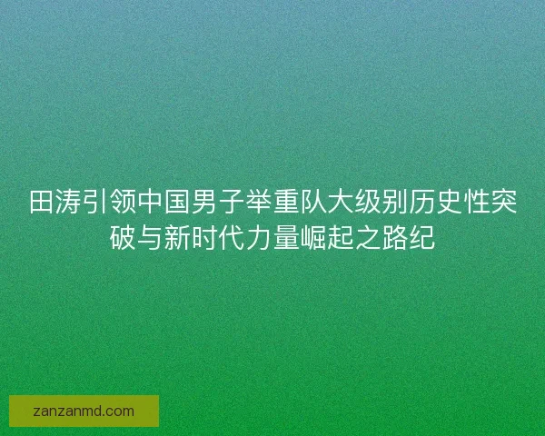 田涛引领中国男子举重队大级别历史性突破与新时代力量崛起之路纪