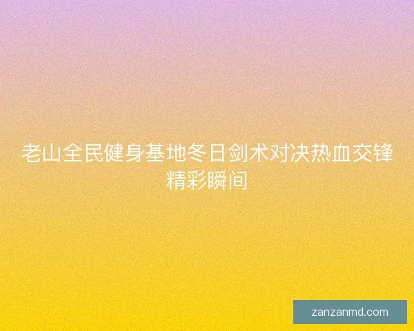 老山全民健身基地冬日剑术对决热血交锋精彩瞬间